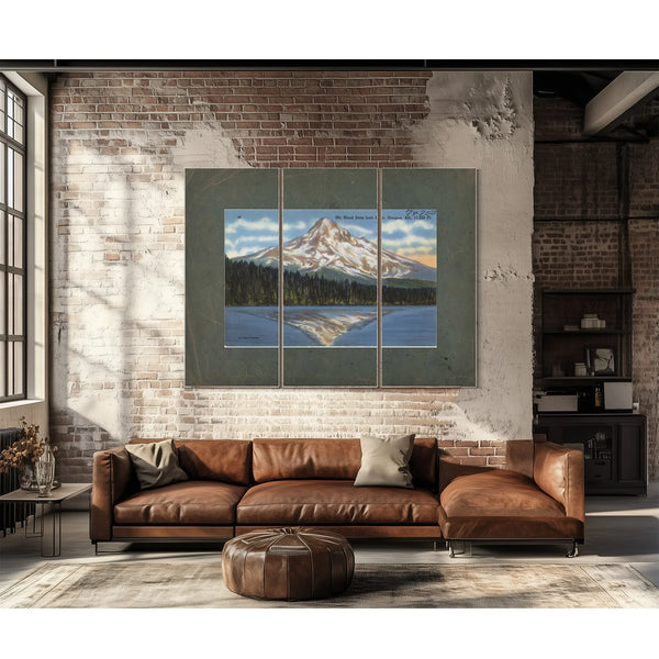 Mt Hood From Lost Lake Oregon Alt 11225 Ft'1 — vintage wall art by Bella Frye