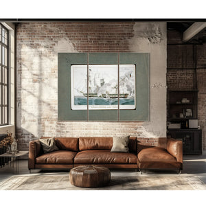 Constitution and Java Naval Battle of the War of 1812 — Framed Wall Art Room View | Bella Frye