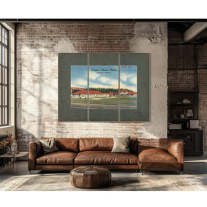 Newport Manor Motel Newport Oregon — vintage wall art by Bella Frye