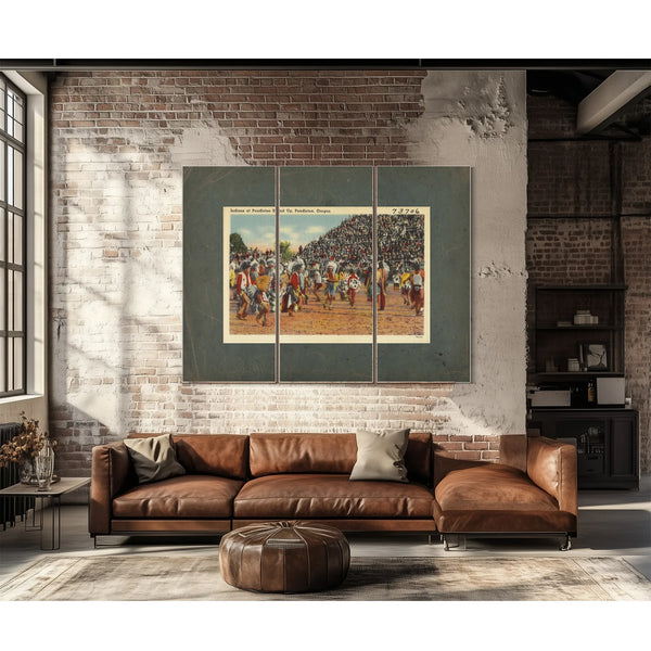 Indians At Pendleton Round Up Pendleton Oregon — vintage wall art by Bella Frye