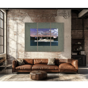 Steamboat Jesse Hoyt on the Hudson River — Framed Wall Art Room View | Bella Frye