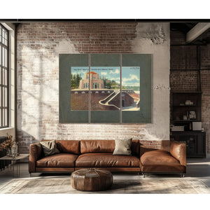 Vista House Observatory Columbia River Highway Oregon — vintage wall art by Bella Frye