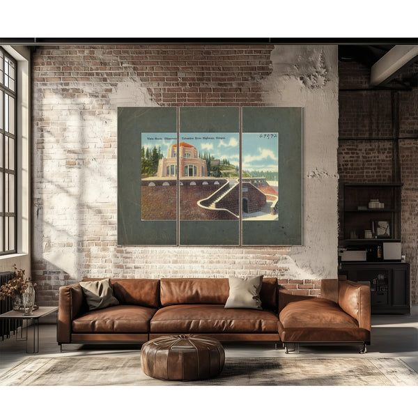 Vista House Observatory Columbia River Highway Oregon — vintage wall art by Bella Frye