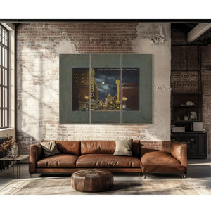 Broadway At Night 'The Great White Way' Portland Oregon — vintage wall art by Bella Frye