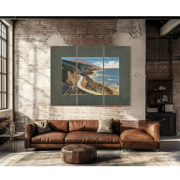 The Oregon Coast Highway On The Shores Of The Pacific — vintage wall art by Bella Frye