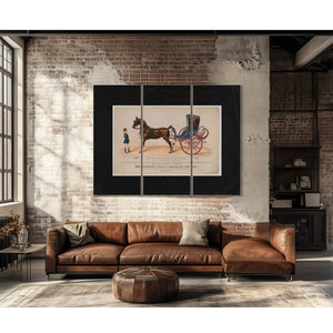Brewster Co Annual Exhibition of Carriages — Framed Wall Art Room View | Bella Frye