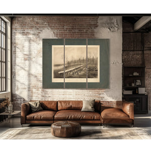 Charge of the First Brigade Commanded by Col Mb Walker on the Friday Evening — Framed Wall Art Room View | Bella Frye