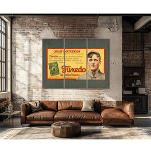 Christy Mathewson Tuxedo Tobacco Trolley Car Advertising Sign 2 — Framed Wall Art Room View | Bella Frye