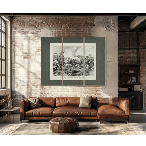Battle of Pea Ridge Arkansas March 8th 1862 1862 — Framed Wall Art Room View | Bella Frye