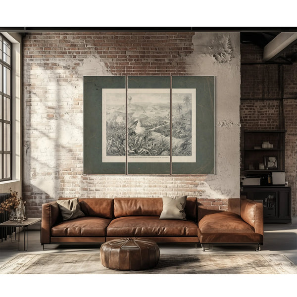 Capture of El Caney El Paso Fortifications of Santiago 1898 — Framed Wall Art Room View | Bella Frye