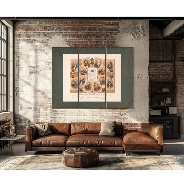 Commanders in Chief of the Grand Army of the Republic 1885 — Framed Wall Art Room View | Bella Frye