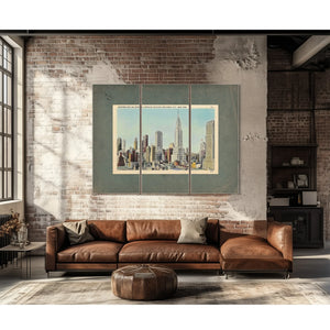 Steel Cathedral Dreams Manhattans Art Deco Ascension — Framed Wall Art Room View | Bella Frye