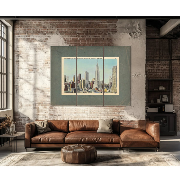 Steel Cathedral Dreams Manhattans Art Deco Ascension — Framed Wall Art Room View | Bella Frye