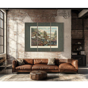 Battle of Chattanoogagen Thomas Charge Near Orchard Knob Nov 24 1863parts Ao — Framed Wall Art Room View | Bella Frye