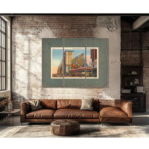 Electric Dreams of the Great White Way Times Square Nocturne — Framed Wall Art Room View | Bella Frye