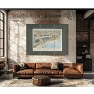 Birds Eye View of the Worlds Columbian Exposition Chicago 1893 1893 — Framed Wall Art Room View | Bella Frye