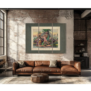 Daniel Boone Protects His Family 1874 — Framed Wall Art Room View | Bella Frye