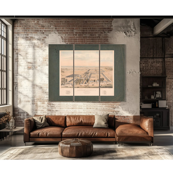 Camp Douglas Chicago Ill 1864 1864 — Framed Wall Art Room View | Bella Frye