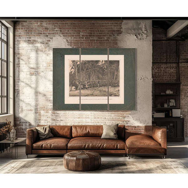 Commander Selfridge on His Return Reconnaissance Into the Interior of Darien — Framed Wall Art Room View | Bella Frye