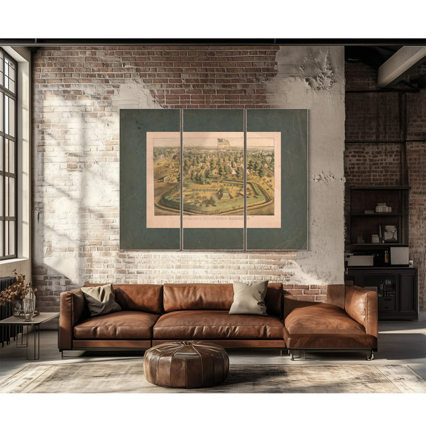 Fort Number 1 West Defences of Baltimore Md 1863 — Framed Wall Art Room View | Bella Frye