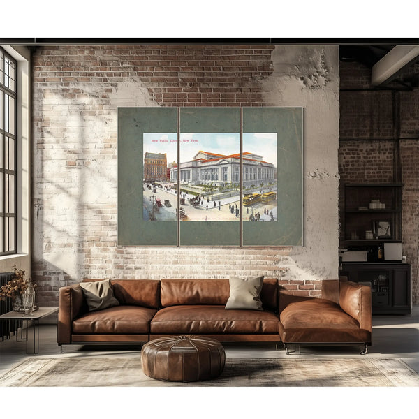 The Grand Repository New York Public Library Postcard — Framed Wall Art Room View | Bella Frye