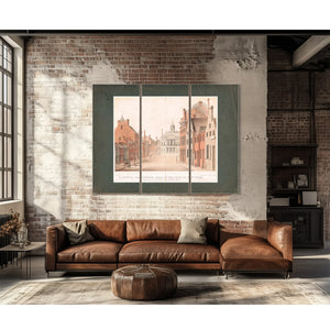 a View of the Federal Hall of the City of New York as Appeared in the Year 17 — Framed Wall Art Room View | Bella Frye