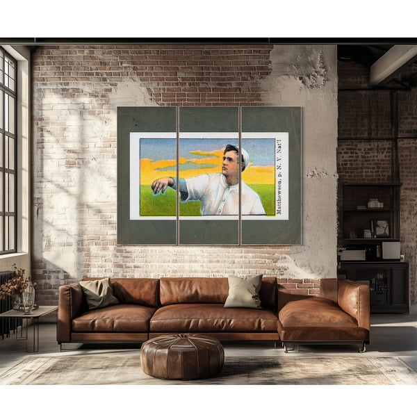 E92 Dockman and Sons Christy Mathewson — Framed Wall Art Room View | Bella Frye