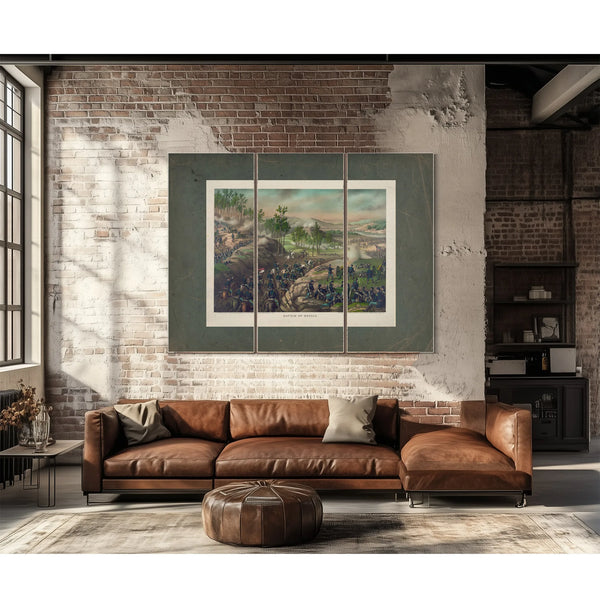 Battle of Resacamay 13 to 16 1864 1889 — Framed Wall Art Room View | Bella Frye