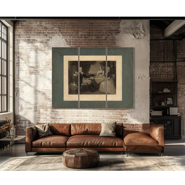 George Washington Parke Custis George Washington Eleanor Parke Custis Martha — Framed Wall Art Room View | Bella Frye