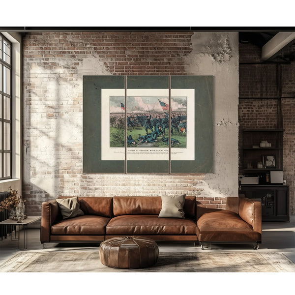 Battle of Corinth Miss Oct 4th 1862 1862 — Framed Wall Art Room View | Bella Frye