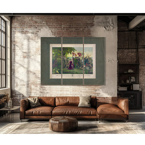 First Landing of Columbus on the Shores of the New World_ at San Salvador Wi — Framed Wall Art Room View | Bella Frye