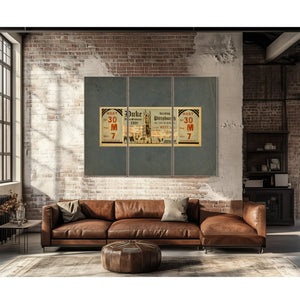 Full Ticket for the November 26 1938 Pittsburgh Versus Duke Football Game — Framed Wall Art Room View | Bella Frye