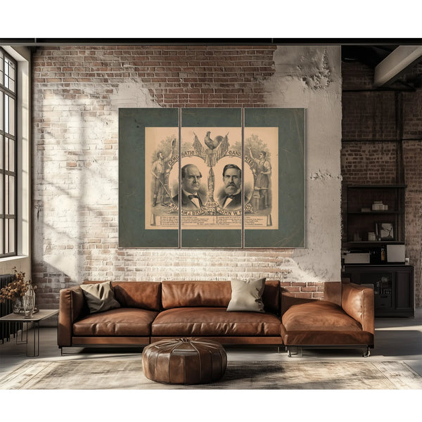 Democratic Candidates William J Bryan John W Kern 198 — Framed Wall Art Room View | Bella Frye
