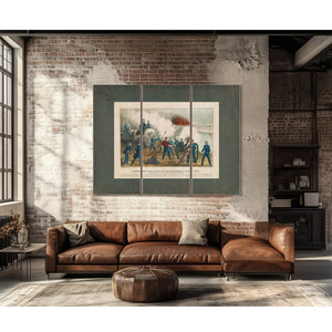 Bombardment and Capture of Fredericksburg Va Dec 11th 1862 by the Army of Th — Framed Wall Art Room View | Bella Frye