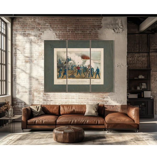 Bombardment and Capture of Fredericksburg Va Dec 11th 1862 by the Army of Th — Framed Wall Art Room View | Bella Frye