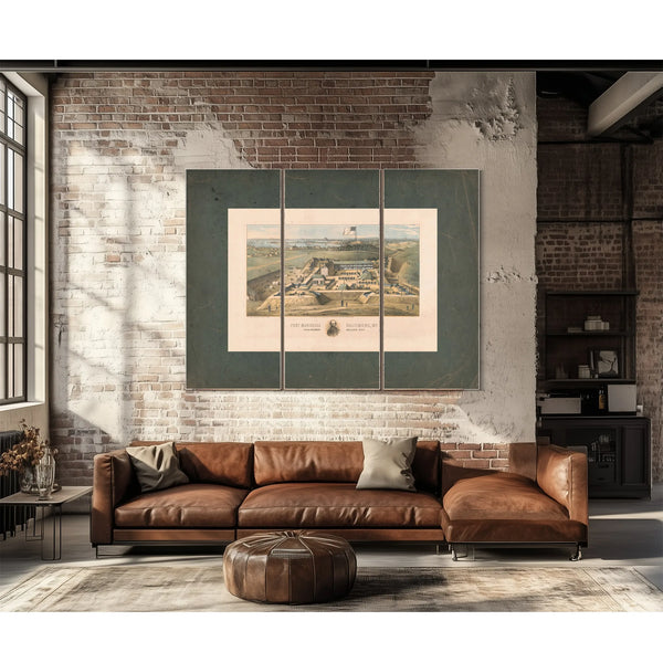 Fort Marshall Baltimore Md Fifth Regiment Artillery Nyv 1862 — Framed Wall Art Room View | Bella Frye