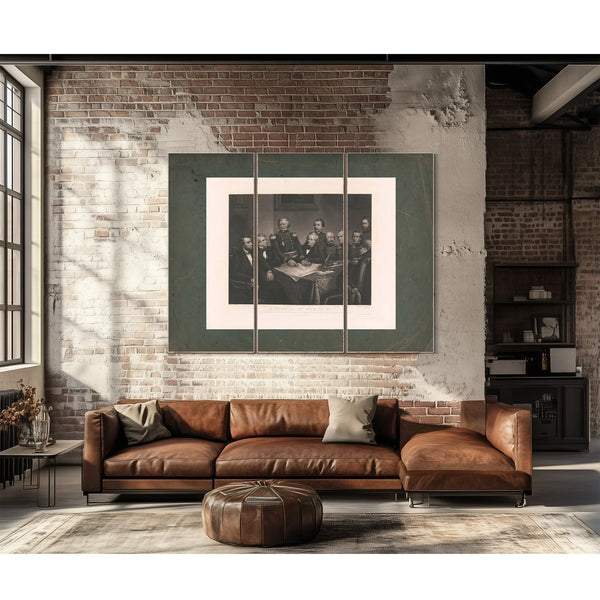 a Council of War in 61 19th Century — Framed Wall Art Room View | Bella Frye