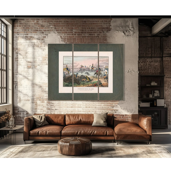 Battle of Mill El Renear the City of Mexicosept 8th 1847 1847 — Framed Wall Art Room View | Bella Frye