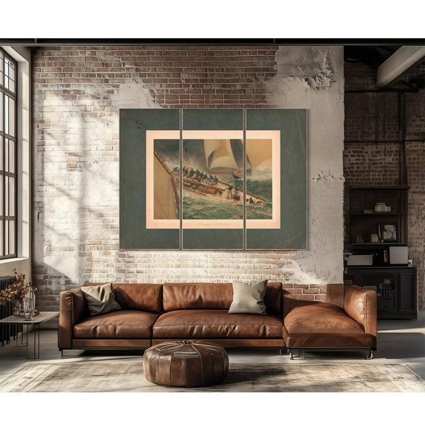 Dash Around the Lightship 1887 — Framed Wall Art Room View | Bella Frye