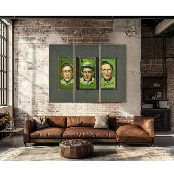 Joe Tinker Chicago Cubs Baseball Card Portrait 2 — Framed Wall Art Room View | Bella Frye