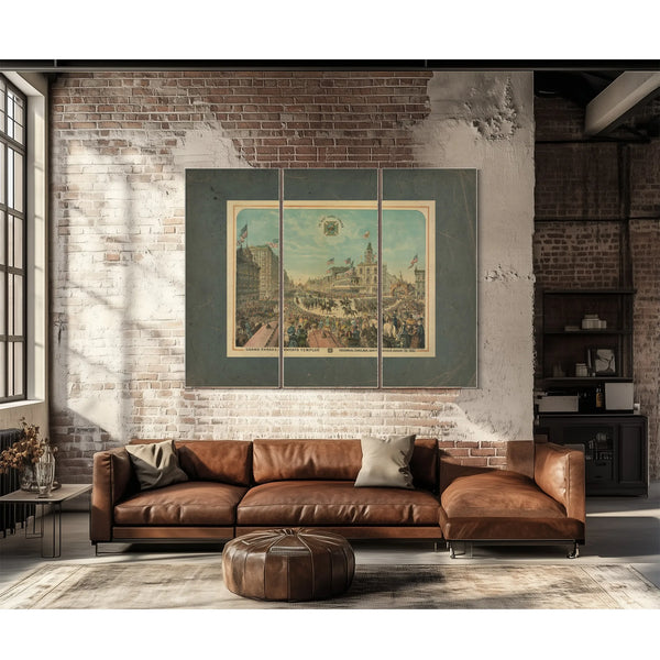 Grand Parade of the Knights Templar Triennial Conclave San Francisco August — Framed Wall Art Room View | Bella Frye