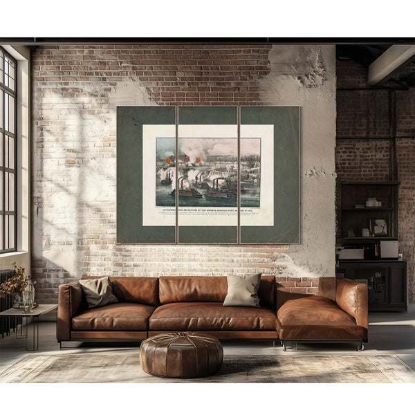 Bombardment and Capture of Fort Hindman Arkansas Post Ark Jany 11th 1863 186 — Framed Wall Art Room View | Bella Frye