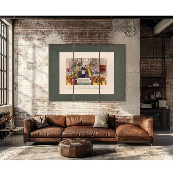 Imposing the Cardinals Berretta Upon His Grace Archbishop Mccloskey of New Y — Framed Wall Art Room View | Bella Frye