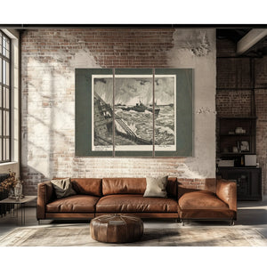Convoy Us Coastguard Cutter 19th Century — Framed Wall Art Room View | Bella Frye