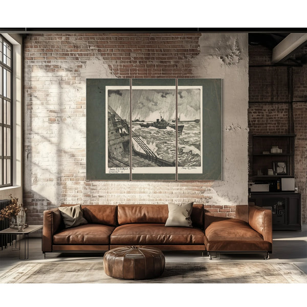 Convoy Us Coastguard Cutter 19th Century — Framed Wall Art Room View | Bella Frye