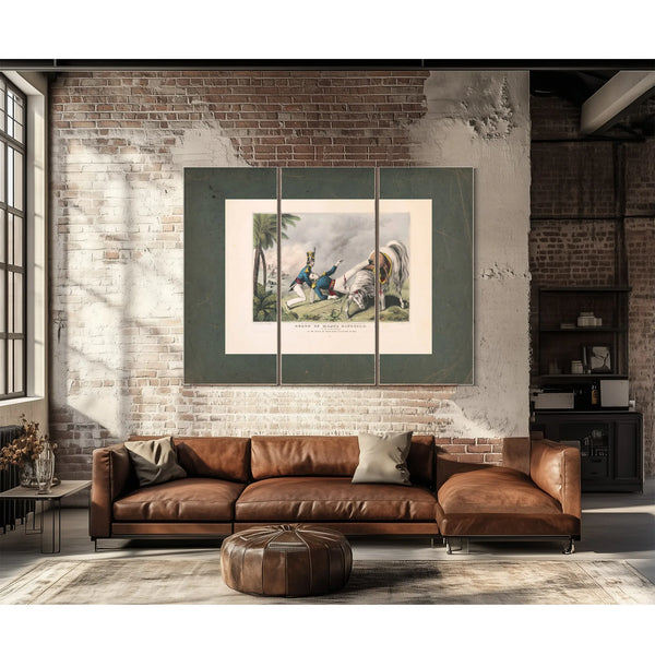 Death of Major Ringgold of the Flying Artillery 1846 — Framed Wall Art Room View | Bella Frye