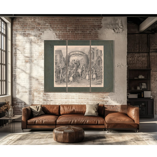 George Washington Entering Trenton 1789 197 — Framed Wall Art Room View | Bella Frye