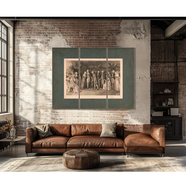the Peace Ball at Fredericksburg Virginia 1896 — Framed Wall Art Room View | Bella Frye