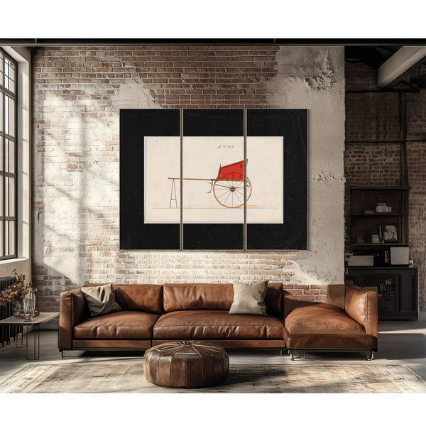 Mail Cart — Framed Wall Art Room View | Bella Frye