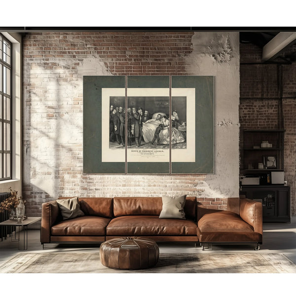 Death of President Lincoln_ at Washington Dc April 15th 1865 the Nations Mar — Framed Wall Art Room View | Bella Frye